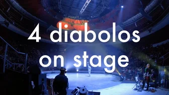 4 diabolos tricks on stage - Madrid 2018
